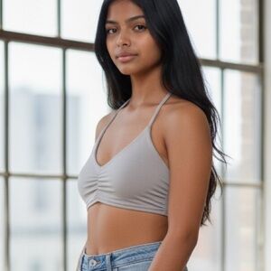 NWT Lululemon Simply There Bralette
Dark Chrome size Small